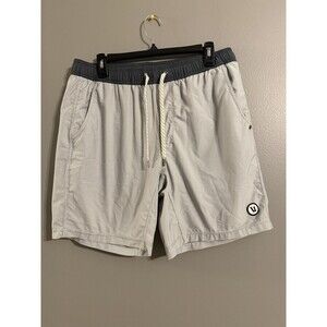 Vuori Men’s Kore Shorts Lined 7” Green Stripe Athletic Everyday Sports Hiking